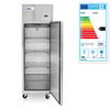 Hűtőszekrény Profi Line, 410 l, 1 ajtó, rozsdamentes acélból, -2°C-tól +8°C-ig | HENDI 233108