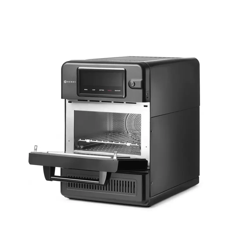 Konvekciós-mikrohullámú sütő CombiTurbo, 18 L, fekete, 230V/3000 W | HENDI 281277