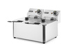 Elektromos fritőz Blue Line, 2 medencés, 2x4 l, 2x3 kW | HENDI 205846