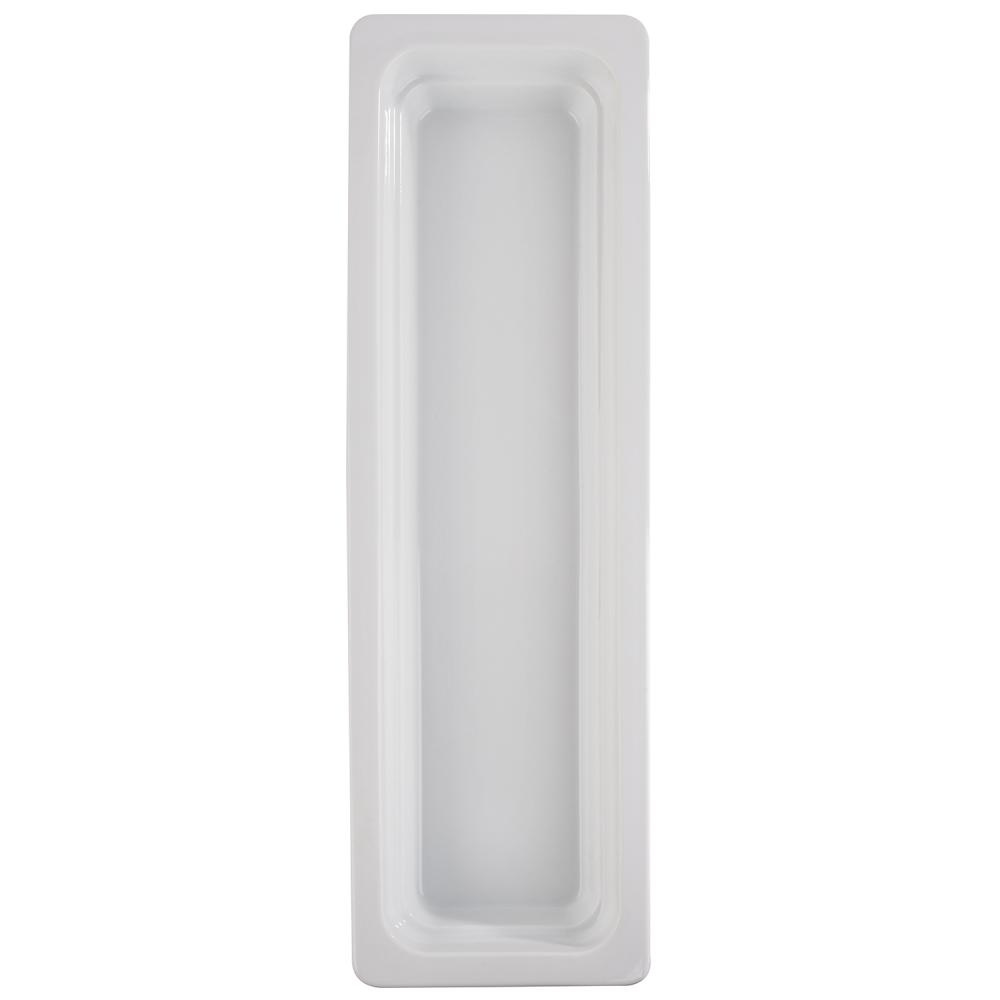 Porcelán GN 2/4 edény, 6,5 cm, fehér | APS 82301