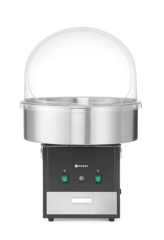 Cukorvattakészítő gép fedél nélkül, fekete színű, 220-240V/1130W, 52x52x(M)50.3 cm | HENDI 282816