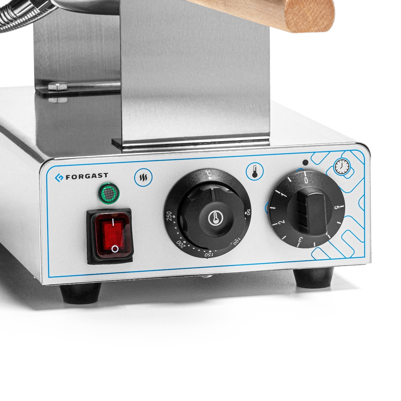 Elektromos egyes buborékos gofrisütő, 1,4 kW, 230 V | FORGAST FG09712