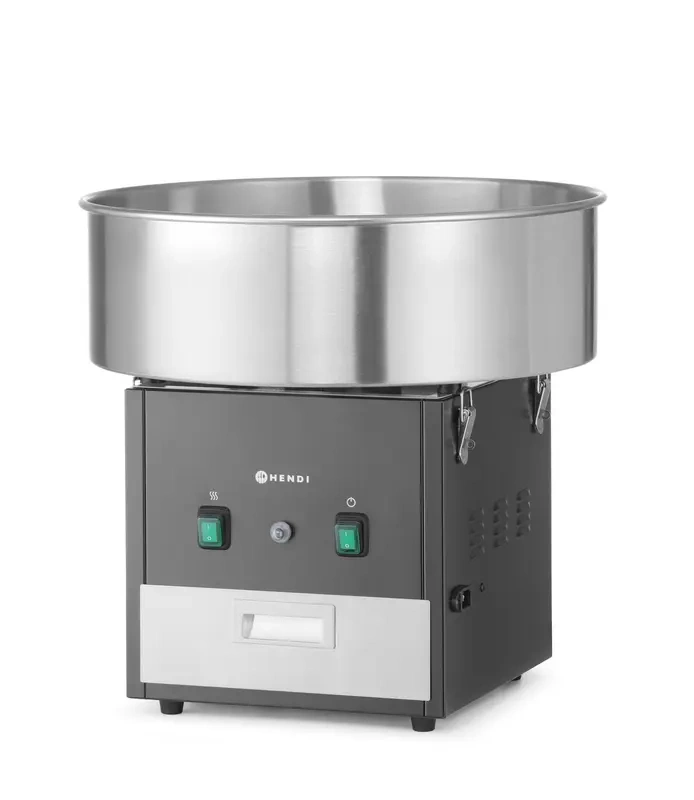 Cukorvattakészítő gép fedél nélkül, fekete színű, 220-240V/1130W, 52x52x(M)50.3 cm | HENDI 282816