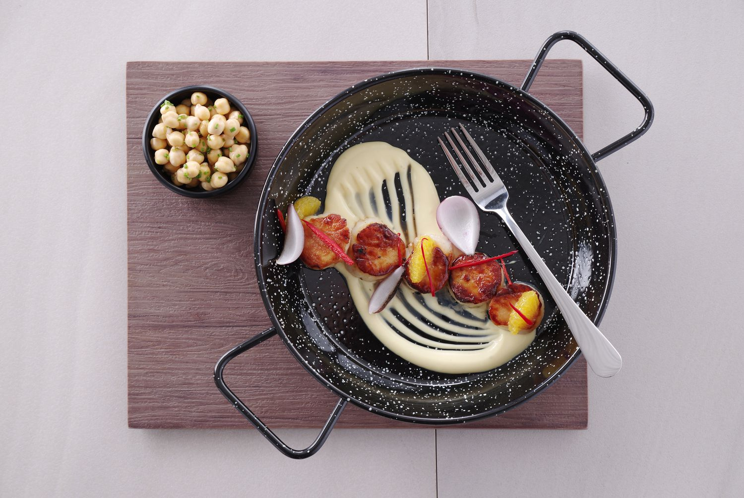 Zománcozott paella serpenyő, átm. 20 cm | HENDI 622735