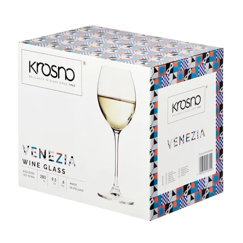 Fehérboros poharak Venezia, 280 ml - 6 darabos készlet | KROSNO GLASS F578235025038000