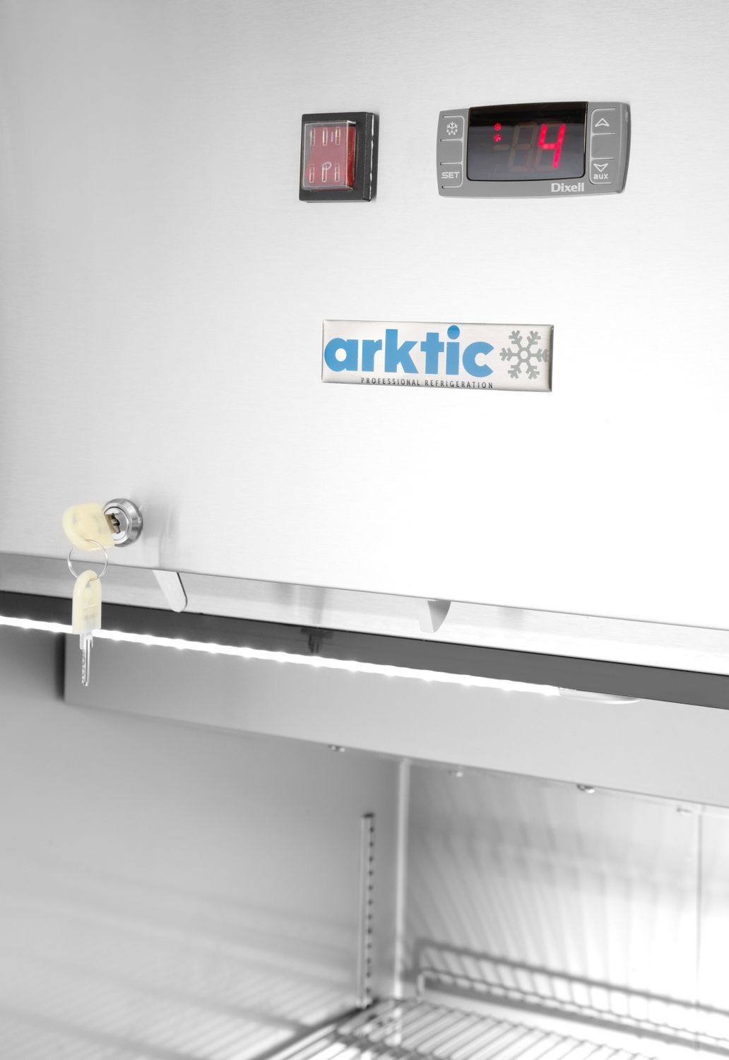 1 ajtós hűtőszekrény GN 2/1, 465 l, rozsdamentes acélból, statikus hűtés | ARKTIC 236673
