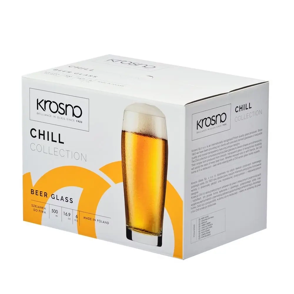 Poharak sörhöz Chill 500/570 ml, 6 darabos készlet | KROSNO GLASS F687334050027000
