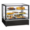 Hűtött bemutató vitrin 2x GN 1/1, fekete, dinamikus hűtés, 0,39 kW, 230 V | ROLLER GRILL CD 800