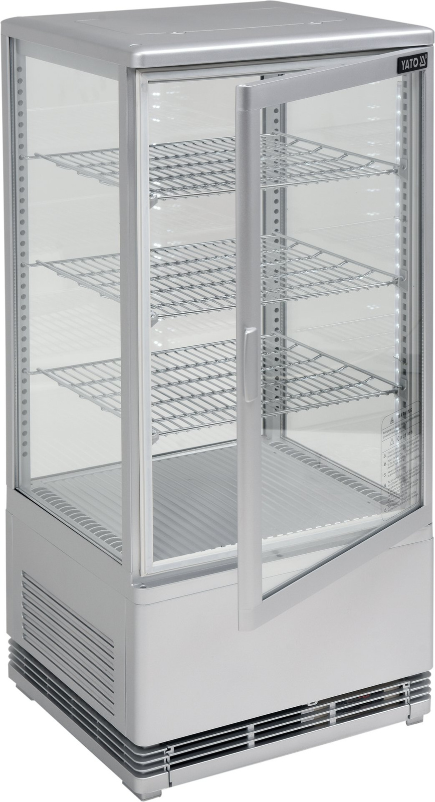 Hűtővitrin 78 l ezüst | YATO YG-05057