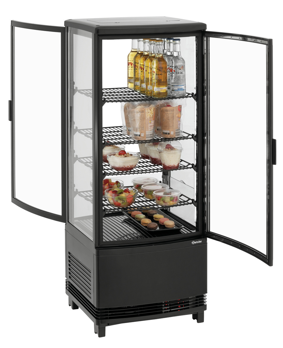 Hűtővitrin Mini 98L2T fekete | BARTSCHER 700698