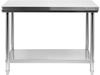 Munkaasztal rozsdamentes acélból polccal 100x70x85 cm | YATO YG-09031