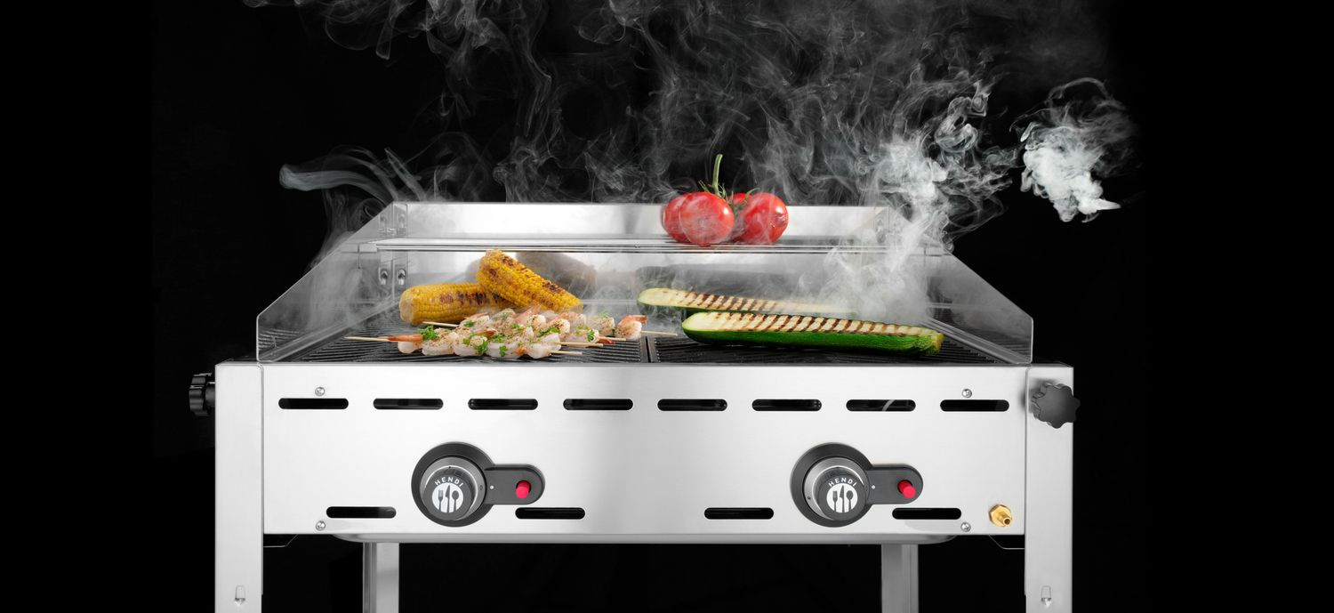 Gázgrill Green Fire Profi Line 2 égős, 11.6 kW | HENDI 149621