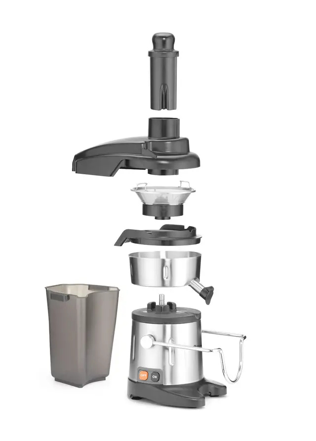 Gyümölcs- és zöldségcentrifuga, 120 kg/h, rozsdamentes acél | HENDI 221105