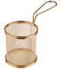 Kosárka acél finger food Snackholder, arany színű, 9 cm átmérő | APS 40603
