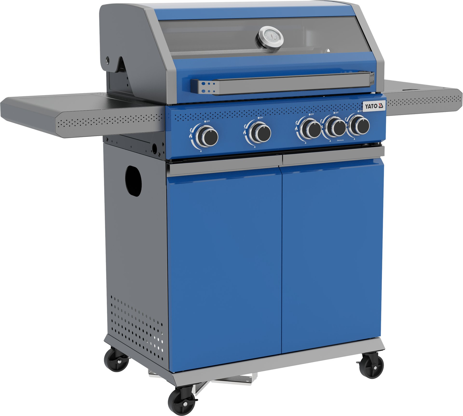 Grillgáz ITAMI 4+1, 14,2 KW, kék | YATO YG-20033