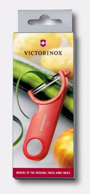 Hámozó burgonyához szemkiszedő véggel, piros | VICTORINOX 7.6073