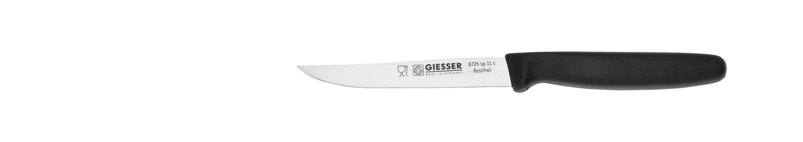 Steakkés - 11 cm, fekete | GIESSER MESSER 8725 sp 11