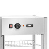 Pizza melegentartó vitrin, 3 szintes, 97 l, 0.8 kW | FORGAST FG09603