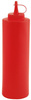 Adagoló hideg szószokhoz kupakkal, piros, 650 ml | APS 93156