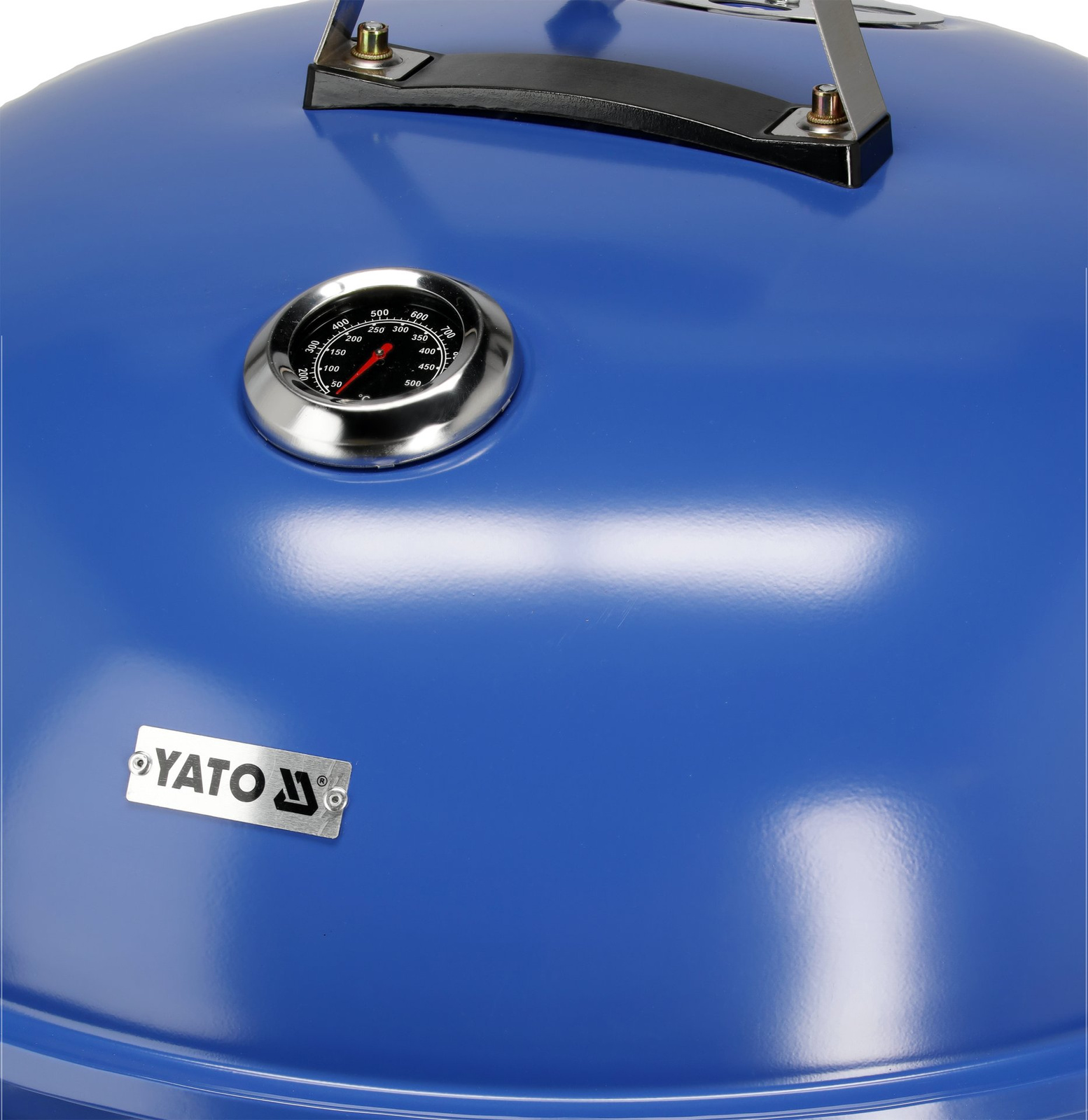 Grillsütő faszenes, kerek, átm. 54 cm, kék | YATO YG-20302