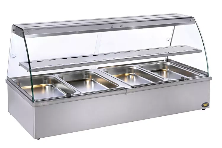 Átadó melegen tartó vitrin párásítással, 4 GN 1/1 | ROLLER GRILL BMV 40 I
