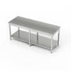 Központi rozsdamentes munkasztal polccal 260x80x85 cm | FORGAST