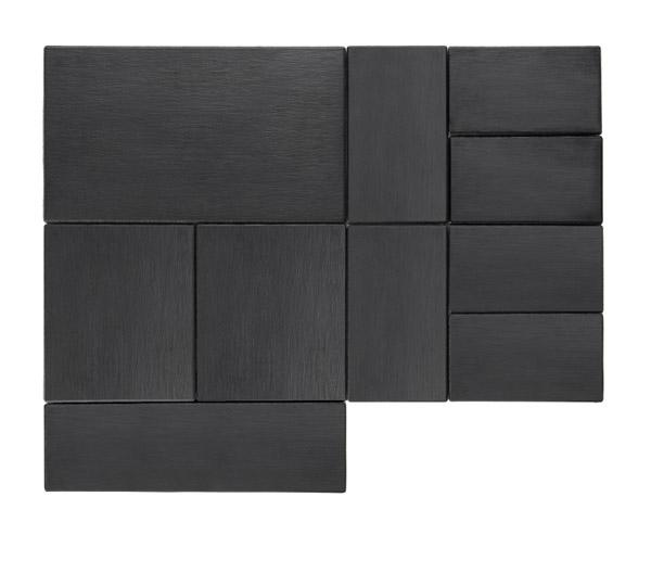 Tálca GN 1/3 SLATE, melamin, fekete, 32.5x17.5x1.2 cm | APS 83957
