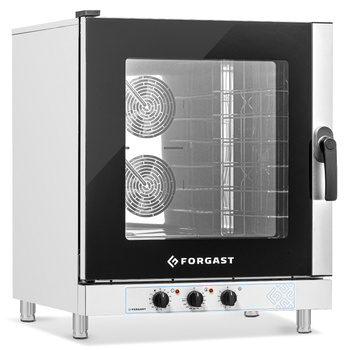 Elektromos kombi pároló sütő 6 GN 1/1 vagy 6 db 60x40 cm-es tepsivel, 10.5 kW | FORGAST FG09522
