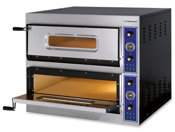 Pizzakemence 2 kamrás, 2x4x33 cm, 8.4 kW, 400 V | FORGAST FG09560