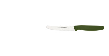 Univerzális kés hullámos éllel - 11 cm, olívazöld | GIESSER MESSER 8365 wsp 11 ol