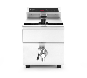 Indukciós olajsütő Kitchen Line 1 medencés 8 l, 3,5 kW, 230 V | HENDI 215012
