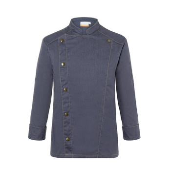 Férfi szakácskabát Jeans-Style vintage fekete | KARLOWSKY JM 24-16
