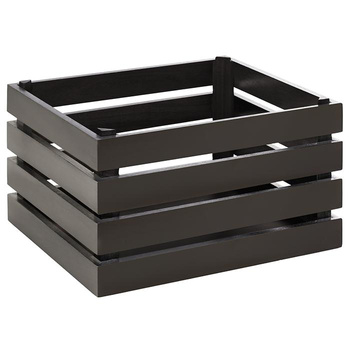 GN SUPERBOX büfé doboz, fekete színű, 35x29x20 cm | APS 11724