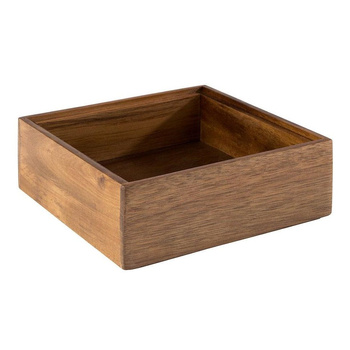 Fa láda Woody 15x15x5,5 cm | APS 11650