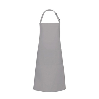 Konyhai kötény Basic 75 x 90 cm zsebbel és csattal bazaltszürke | KARLOWSKY BLS 5-90-Stck