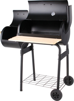 Szénsütő grillel és füstölővel, 60 cm-es rács | LUND 99513