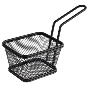 Szervírozó kosárka SNACKHOLDER, fekete színű, 10x8.5x6.5 cm | APS 40626