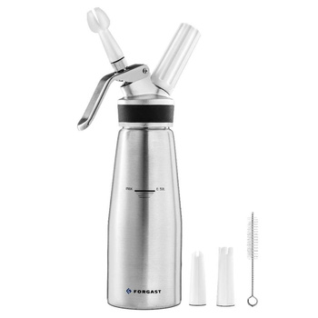 Szifon tejszínhabhoz alumínium űrtart. 0,5 l | FORGAST FG11282