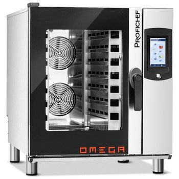 Elektromos kombi gőzpároló sütő Omega 7 GN 1/1, érintőpanel, 10,8 kW, 400 V | PROFICHEF PCO211007