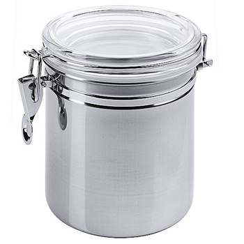 Acél tárolóedény fedéllel, 1,25 l | CONTACTO 1117/160
