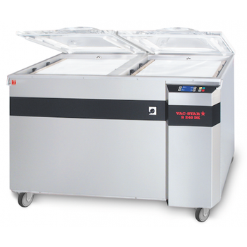 Vákuumcsomagológép gurulós 2-kamrás S 225 DK SX V/B40 | VAC-STAR V-4321-JZ-AGBCAB