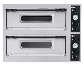Pizzasütő Basic XXL 66, elektromos, 2 kamrás, 12x35 cm | HENDI 226995
