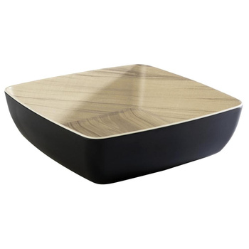 Melamin tál FRIDA, fekete 25x25x7.5 cm, 2.65 l | APS 84562
