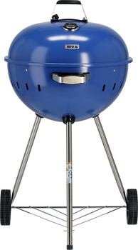 Grillsütő faszenes, kerek, átm. 54 cm, kék | YATO YG-20302