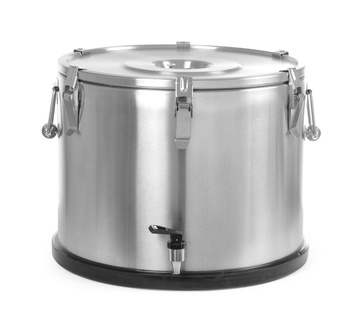 Acél termosz csappal, 50 l, 48 cm átmérő, 38 cm magasság | HENDI 710333