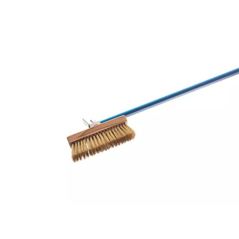 Forgókefe sárgaréz sörtékkel pizzasütő kemencéhez 20x6x4,6 cm | GI.METAL AC-SP/120