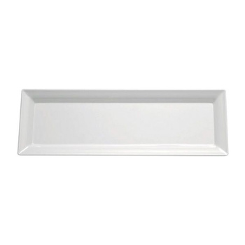 Tálca PURE melaminból fehér 35,5x18 cm | APS 83403