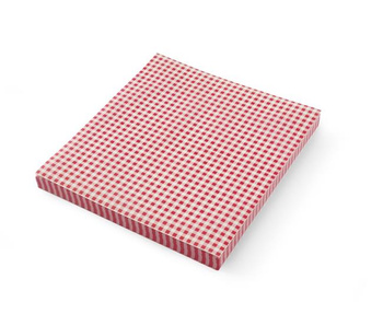 Pergamenpapír piros-fehér kockás mintával, 20x25 cm | HENDI 678244
