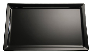 Tál ételek bemutatásához FRIENDLY PET-ből, GN 1/2, fekete, 32.5x26.5x3 cm | APS 79007