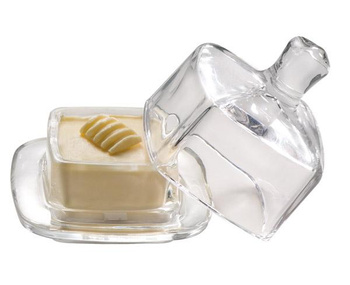 Vajtartó üvegből fedővel, kocka, 70 ml | APS 15925